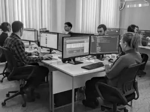 Aparg development team working in the Yerevan office